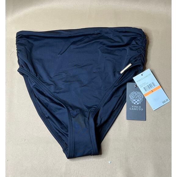Vince Camuto Black Convertible High Waist Bikini Bottom S NWT - Picture 3 of 5